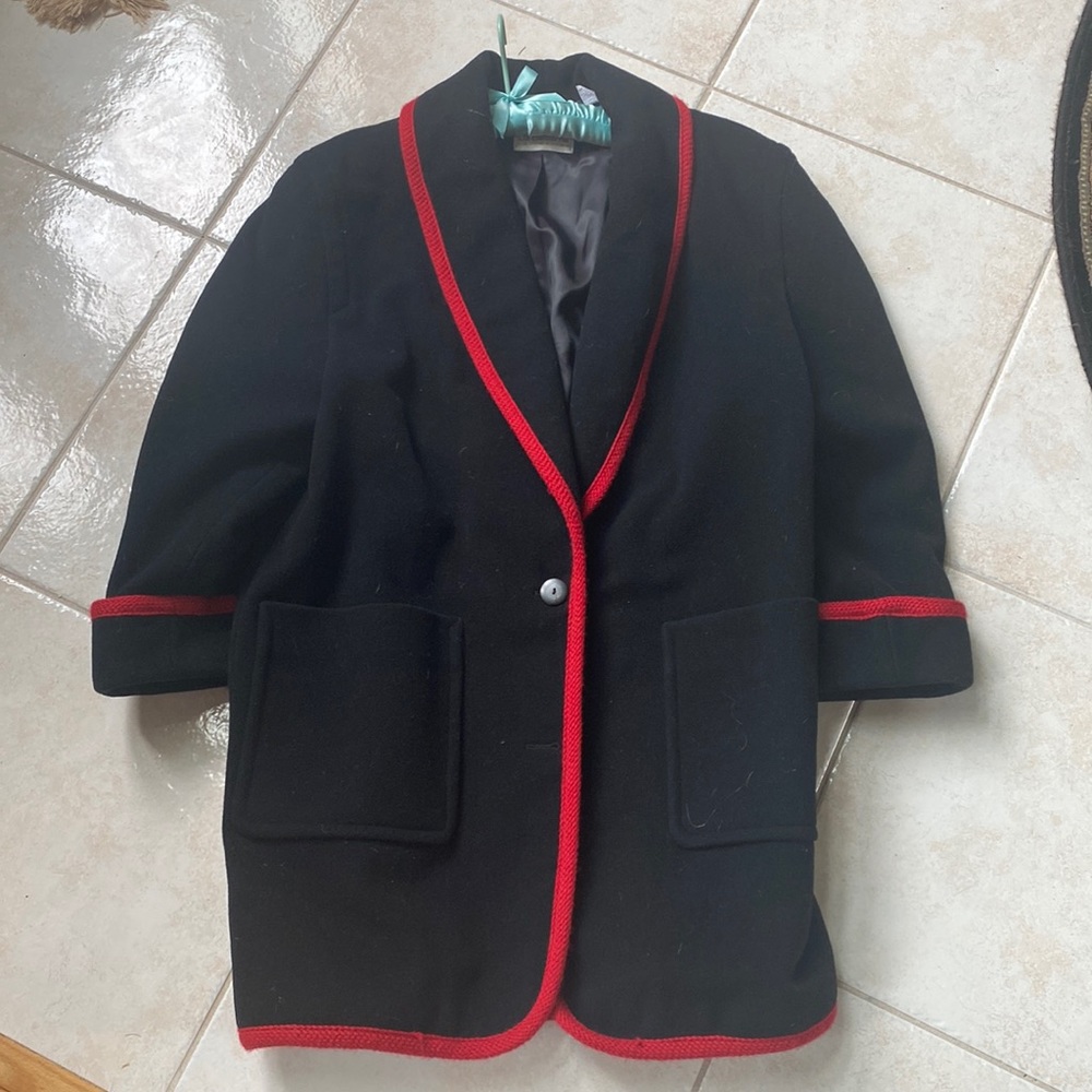 Black LIZ CLAIBORNE Collection Coat - Picture 1 of 8